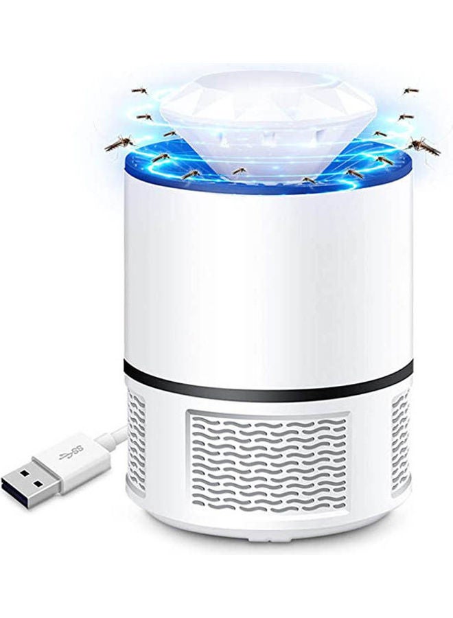 Mixfeer Electric Mosquito Killer Lamp USB Power Anti-mosquito Trap LED Night Light Lamp Bug Insect Killer Light Repeller White  - Image 1