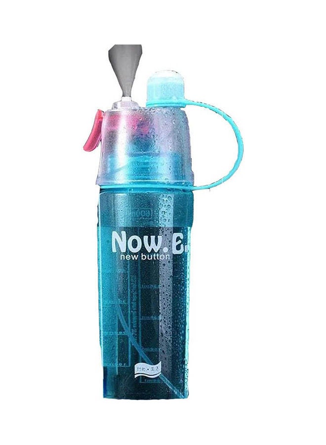 Sport Water Bottle Spray Blue 600ml - Image 1