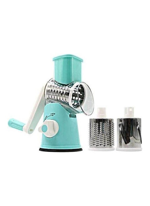 Multi-functional Vegetable Cutter Manual Roller Type Shredder Kitchen Cooing Tool Practical Vegetable Slicer Blue
