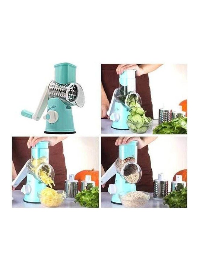 Multi-functional Vegetable Cutter Manual Roller Type Shredder Kitchen Cooing Tool Practical Vegetable Slicer Blue