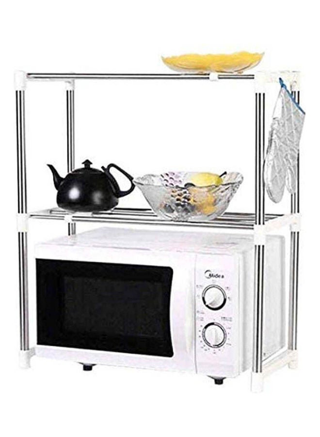 Kitchen Microwave Stand Silver 40*15cm - Image 2