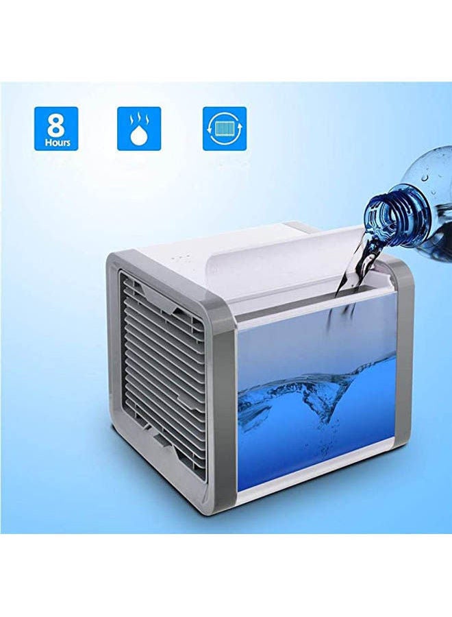 مكيف هواء صغير محمول بمنفذ USB ومروحة LED ومرطب ومنقي للهواء للاستخدام في المكتب المنزلي - Image 2