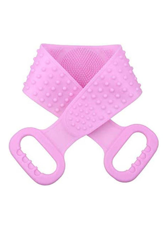 Back Scrubber Silicone Extra Longer Body Brush Shower Pink 72x11cm - Image 1