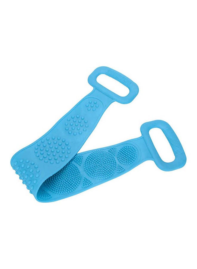Back Scrubber Silicone Extra Longer Body Brush Shower Blue 24.5inch - Image 1