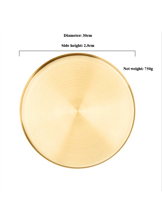 Arabest Decorative Tray Gold 30x30x2.8cm  - Image 4
