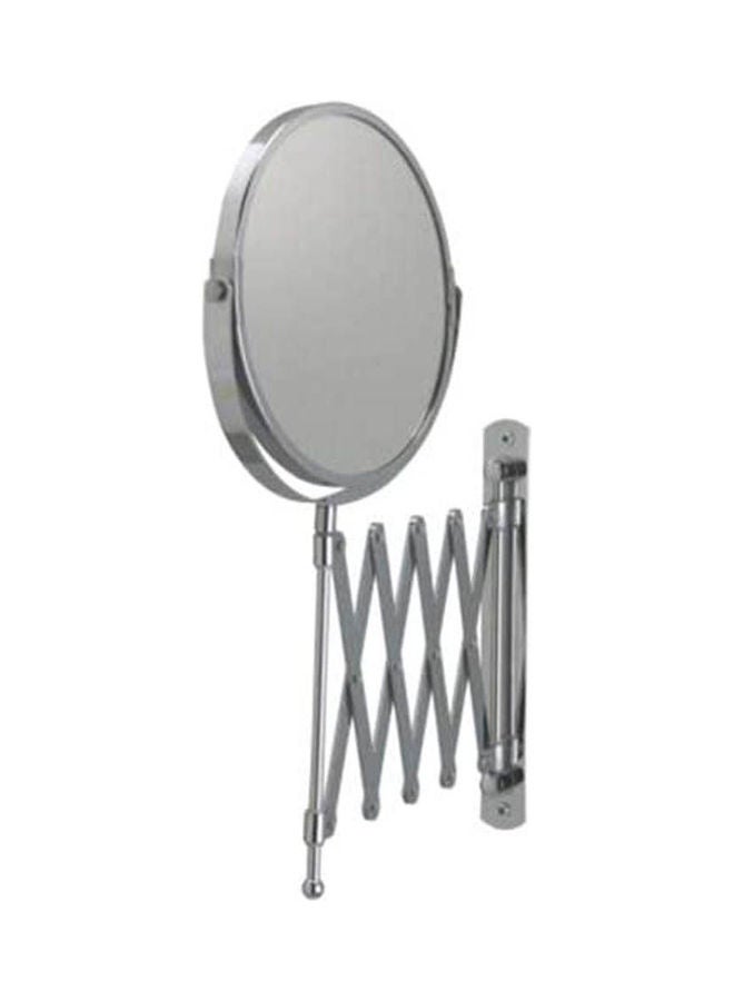 Generic - Round Frack Pedestal Mirrors For Bathroom Silver - Image 1