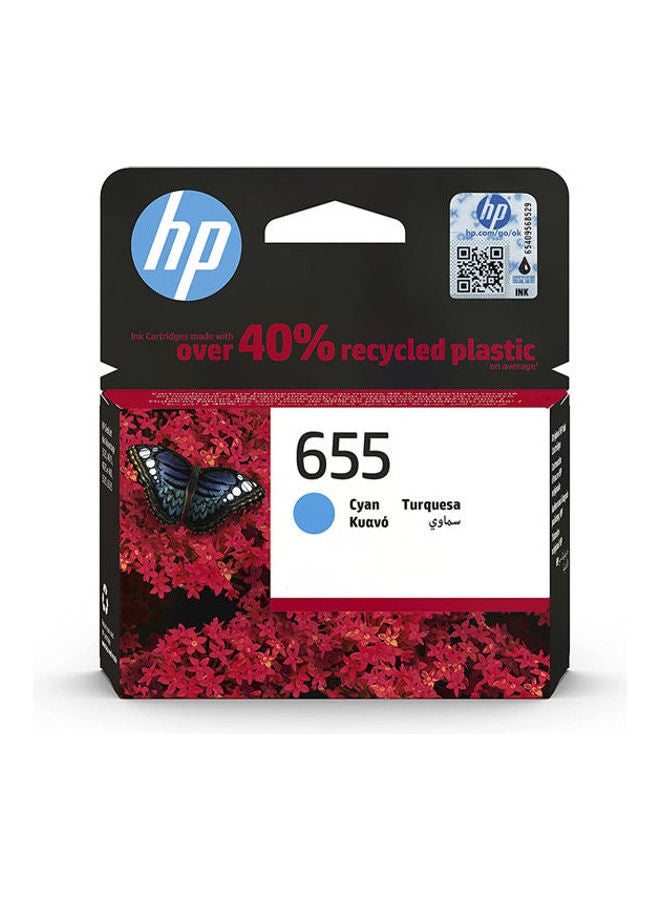 HP Cz110ae 655  Ink Advantage Cartridge Cyan - Image 1