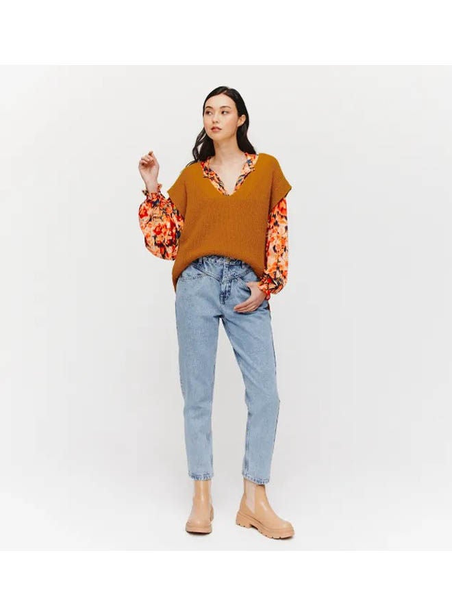 promod Sleeveless Jumper Saffron  - Image 2
