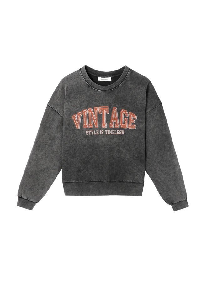 Faded Sweatshirt Grey Print - v1647802519/N52910069V_3