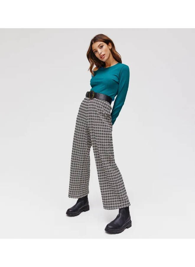 promod Ribbed Long-Sleeved Top Peacock Blue  - Image 2