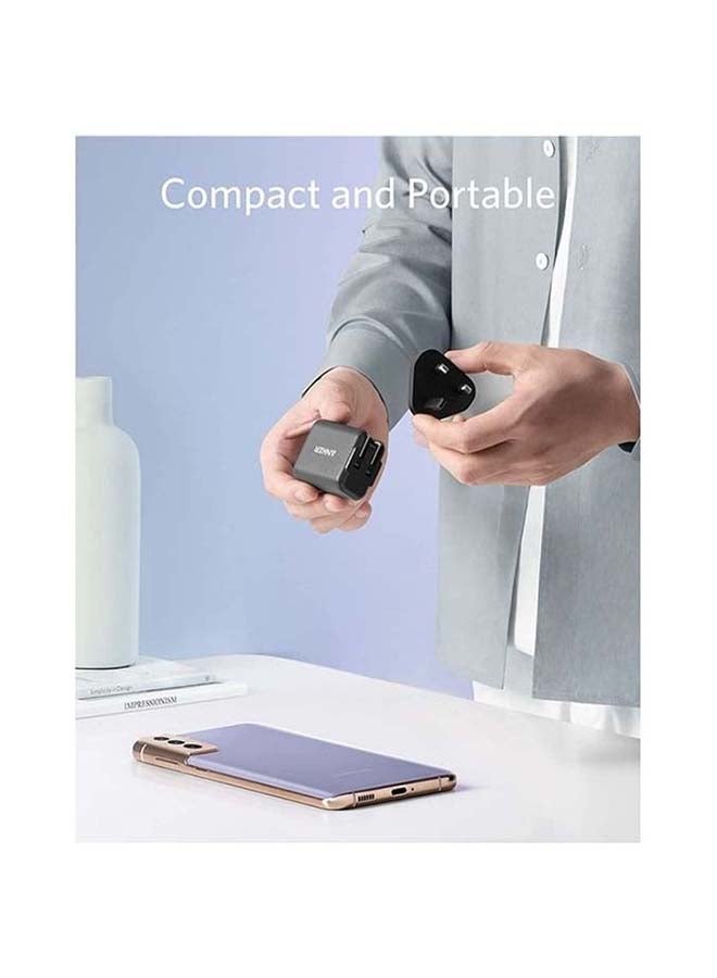 Anker - 25W PD Wall Charger Fast Charging For Galaxy S21/S21+/S21 Ultra/S20/Z Flip/Note20/20 Ultra/Note10/10+/S9/S8/S10e black - Image 1