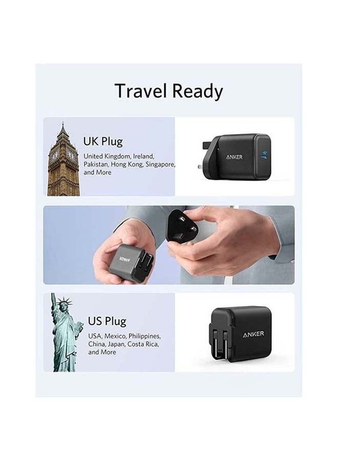 Anker - 25W PD Wall Charger Fast Charging For Galaxy S21/S21+/S21 Ultra/S20/Z Flip/Note20/20 Ultra/Note10/10+/S9/S8/S10e black - Image 1