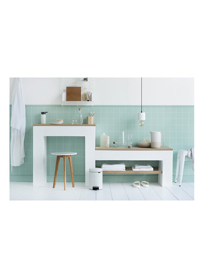 brabantia - Pedal Bin Newicon With Plastic Inner Bucket White 3Liters - Image 1