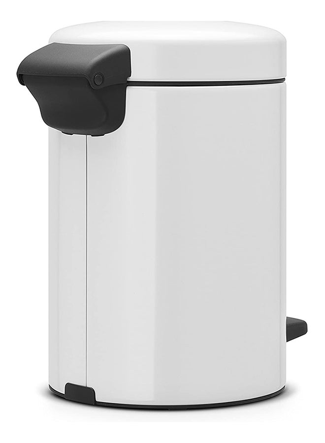 brabantia - Pedal Bin Newicon With Plastic Inner Bucket White 3Liters - Image 1