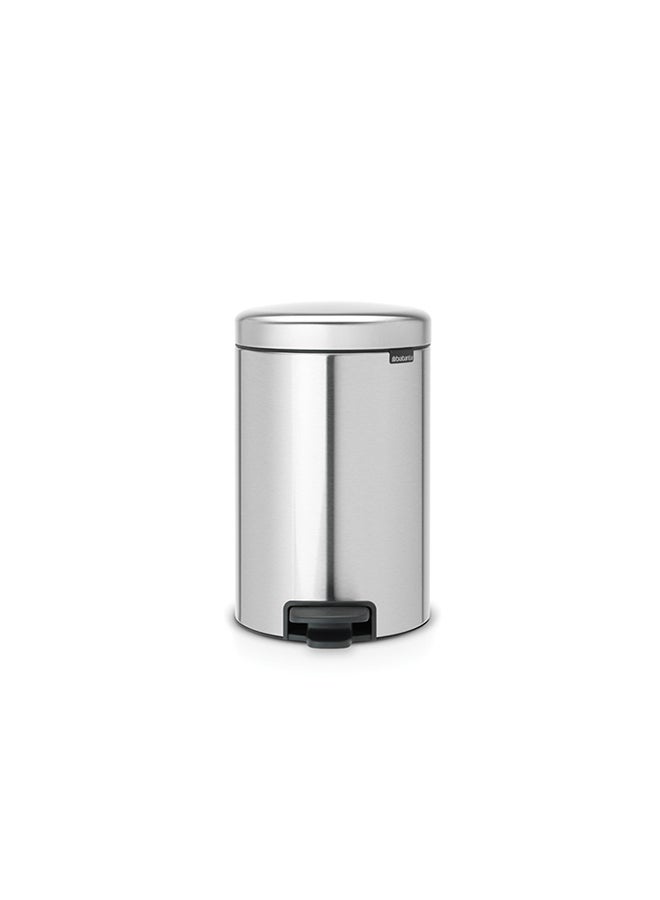 Pedal Bin Newicon With Inner Bucket Matt Steel Fingerprint Proof 12Liters - v1647847594/N47691411A_1