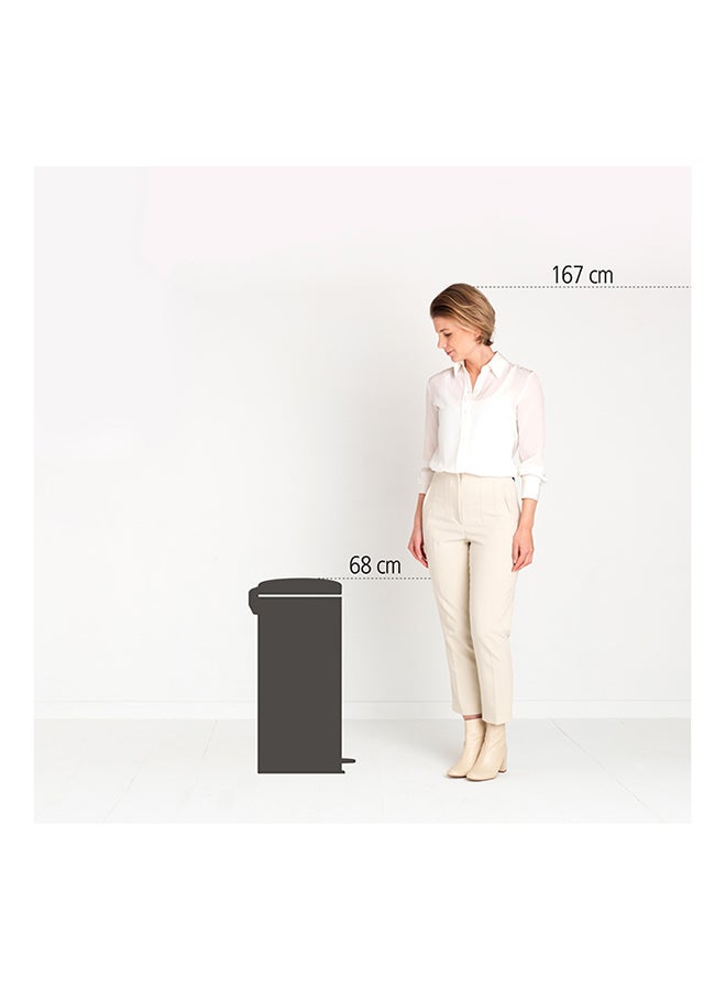 brabantia - Pedal Bin Newicon With Inner Bucket Matt Steel Fingerprint Proof 30Liters - Image 1