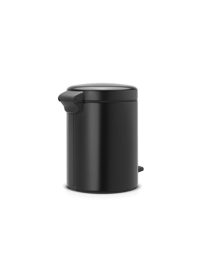 brabantia - Pedal Bin Newicon With Inner Bucket Matt Black 5Liters - Image 1
