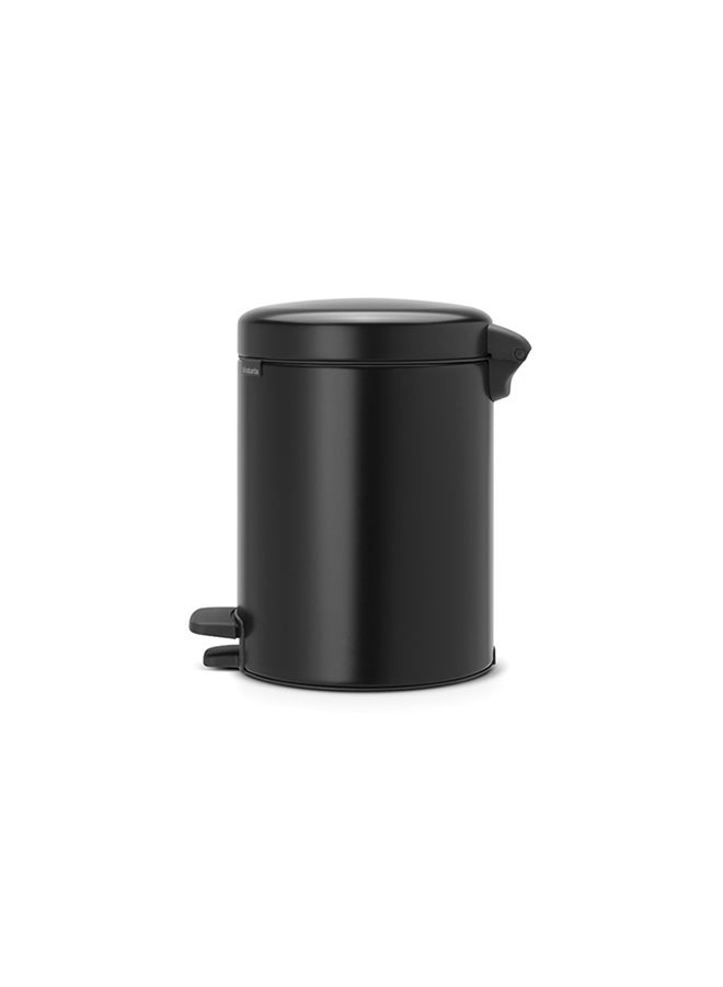 brabantia - Pedal Bin Newicon With Inner Bucket Matt Black 5Liters - Image 1