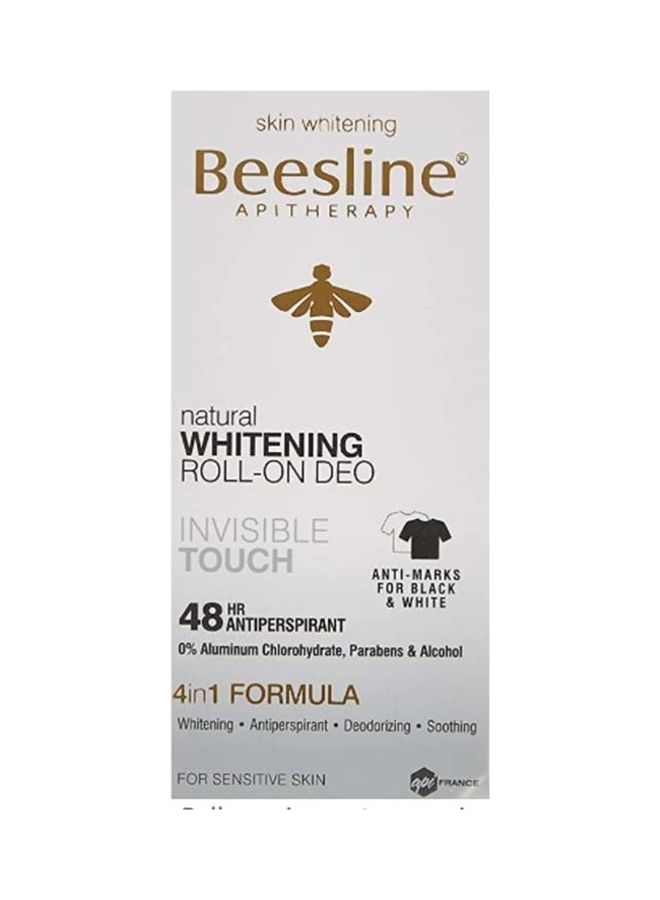 Beesline Invisible Touch Whitening Roll-On Deodorant White 50ml - Image 3