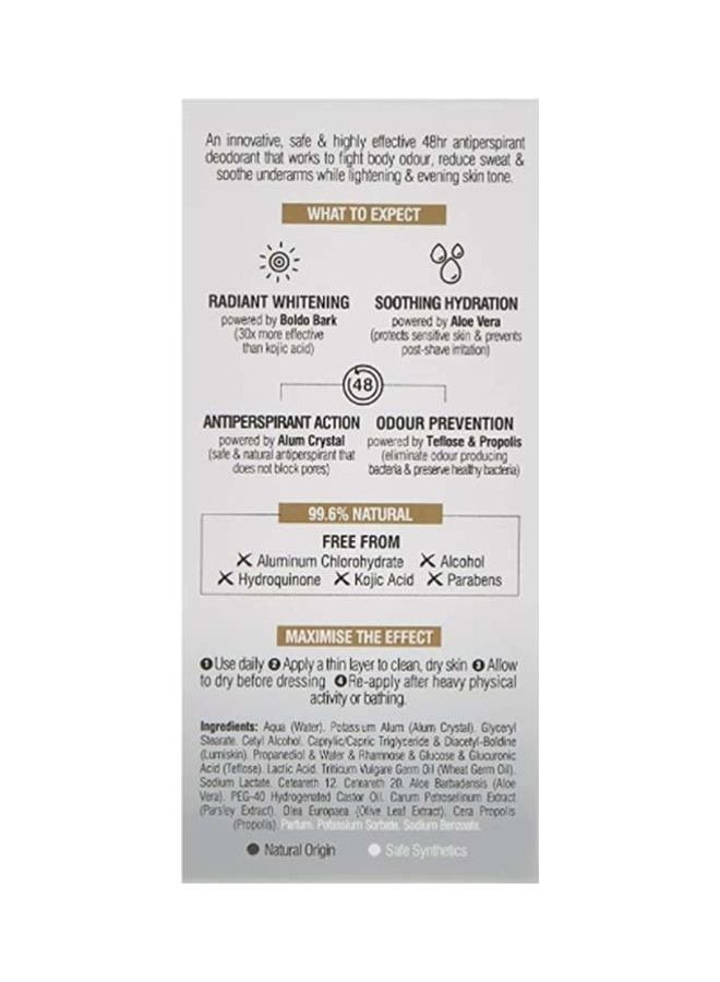 Beesline Invisible Touch Whitening Roll-On Deodorant White 50ml - Image 4
