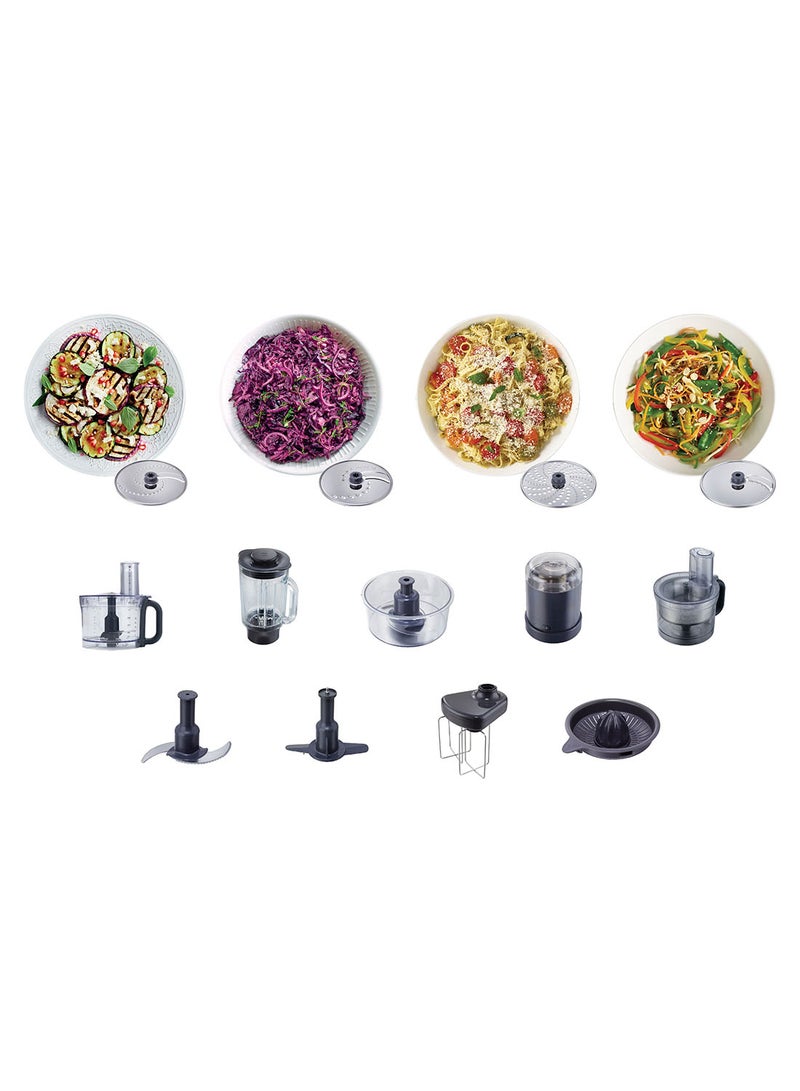 KENWOOD - Electric Food Processor With Variable Speed 1000 W 1.5 L 1000 W FDM788BA Silver - Image 1