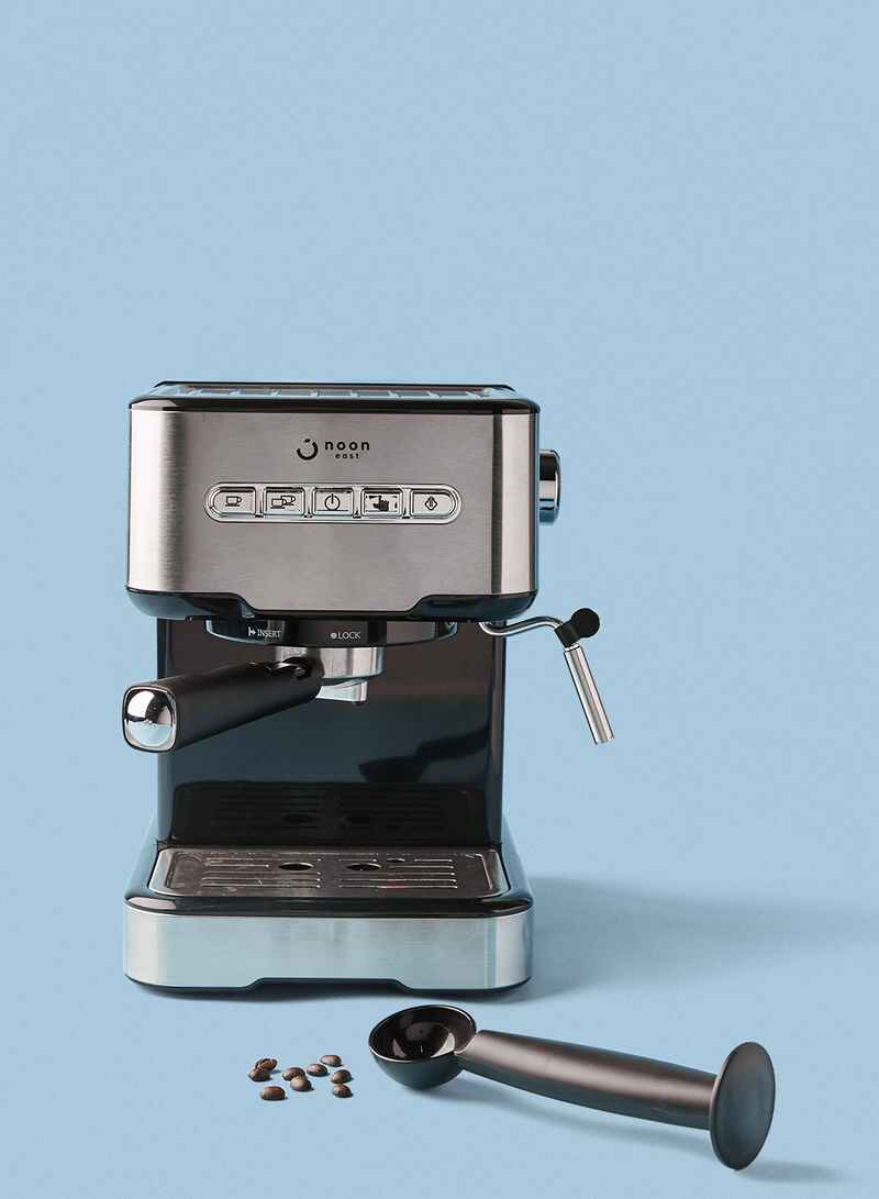 Espresso Coffee Machine - 15 Bar 850 W With High Pressure 1.5 Liter Black/Silver 1.5 L 850 W CM5403D-GS Silver/Black