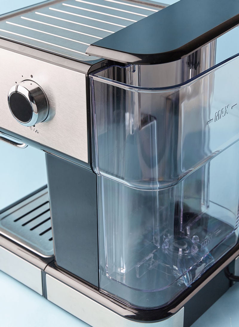 Espresso Coffee Machine - 15 Bar 850 W With High Pressure 1.5 Liter Black/Silver 1.5 L 850 W CM5403D-GS Silver/Black