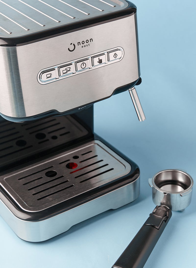 Espresso Coffee Machine - 15 Bar 850 W With High Pressure 1.5 Liter Black/Silver 1.5 L 850 W CM5403D-GS Silver/Black