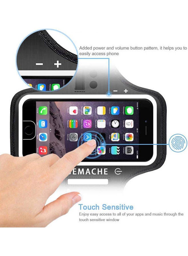 Generic - Iphone 6 7 8 Se 2020 Armband Fingerprint Touch Supported Gym Running Workouts Exercises Arm Band - Image 1