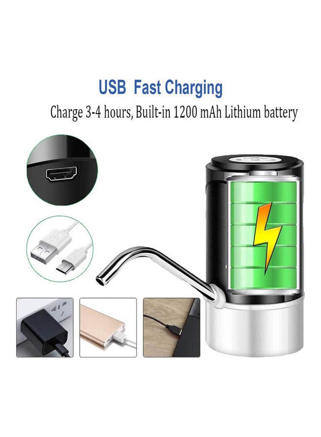 Electric 5 Gallon Water Bottle Dispenser, Automatic Portable Water Dispenser Pump Fit 2-5 Gallon Universal Bottle Black  - Image 2
