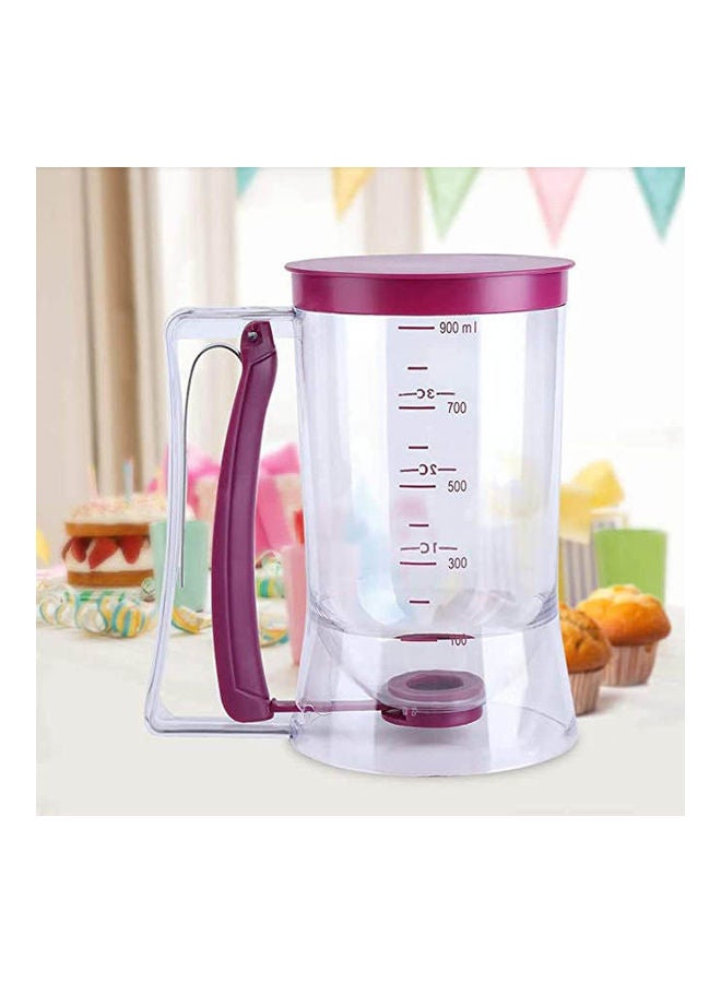 Generic - Manual Batter Dispenser Cupcake Pancake Waffle Measuring Cup Clear 900ml - Image 1