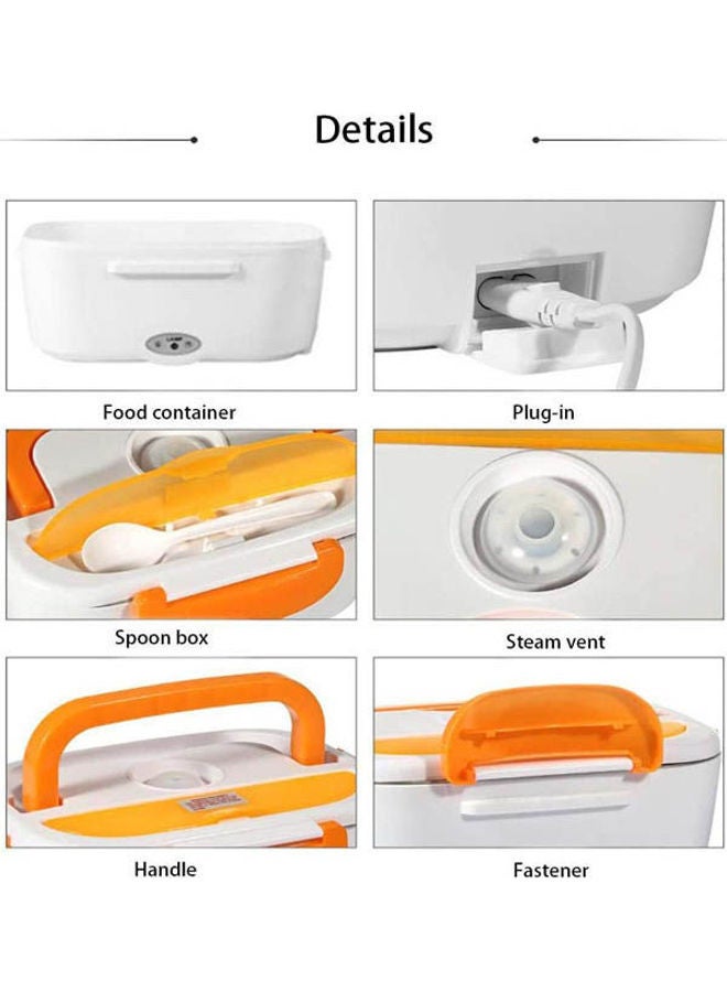 Heating Lunch Box White-Orange - Image 2
