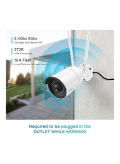 reolink 4MP Plug-In WiFi Security Cameras System For Home 2.4/5Ghz Night Vision IP66 Waterproof Motion Detection Work With Google Assistant  - Image 2