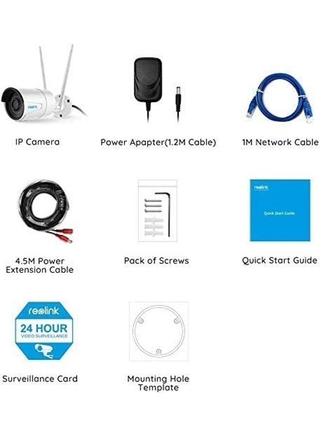 reolink - 4MP Plug-In WiFi Security Cameras System For Home 2.4/5Ghz Night Vision IP66 Waterproof Motion Detection Work With Google Assistant - Image 1