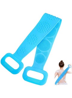 Silicone Back Scrubber For Shower Blue