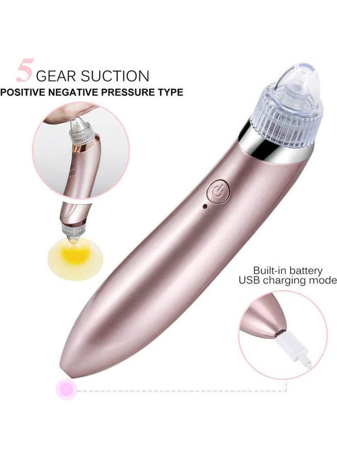 Jafic Head Remover Electronic Facial Pore Cleaner Skin Peeling Acne Remover Utilizes Pore Vacuum Comedone Extractor ( ) Pink - Image 2