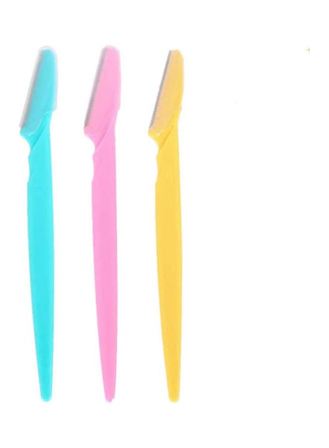 3 Pcs Eyebrow Razor, Eyebrow Shaver And Precision Hair Removal Shaver Multicolour - Image 1