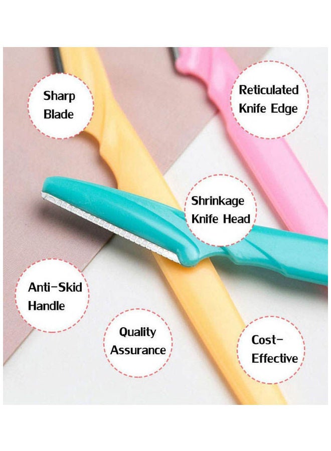 3 Pcs Women Face Shavers  Eyebrow Razor Multicolour - Image 2