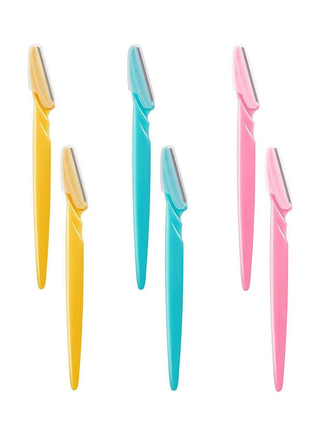 Eyebrow Shaver- Dermaplaning Razor Exfoliating Blade - 6Pcs Multicolour - Image 1