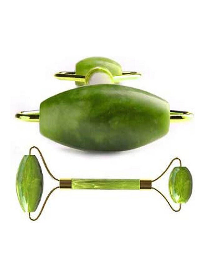 Style Facial Massage Roller, Jade And Rose Quartz Roller,Great Eye Roller And Lymphatic Drainage Massager - Image 2