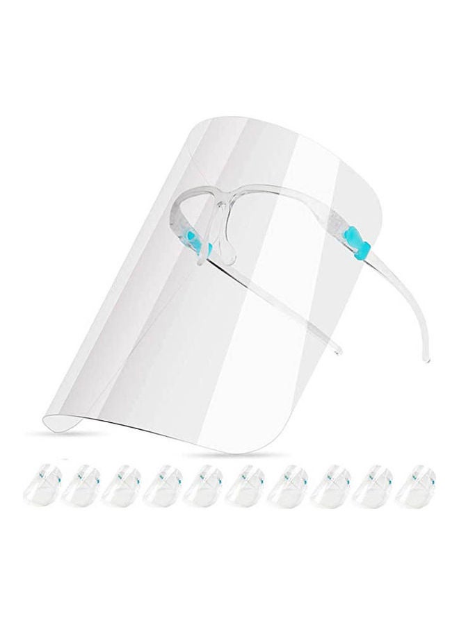 Generic Face Shield Wearing Glasses Face Visor Transparent Anti-Fog Protect Eyes And Face  - Image 1