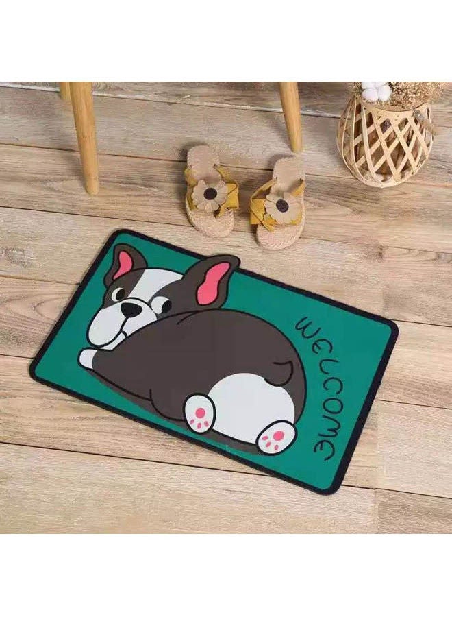 Door Mats Cartoon Welcome Home Bathroom Rugs Multicolour 60X40cm - Image 1
