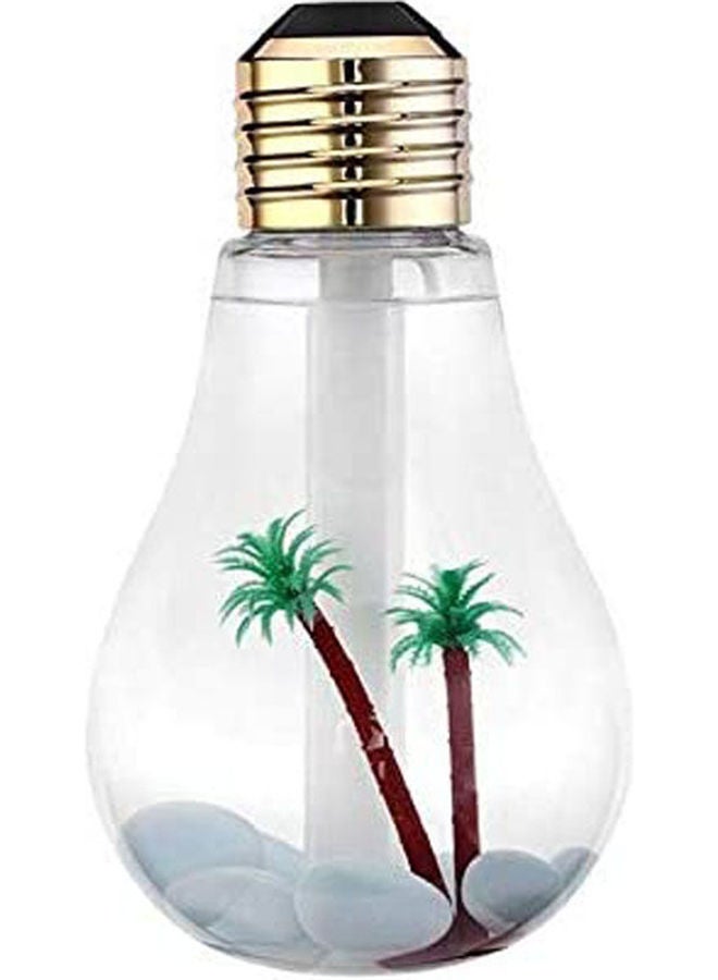 MH Mini Bulbn Office Glass Oil Diffuser With 7 Colors Usb Charge Bulb Air Ultrasonic Air Humidifier Clear 