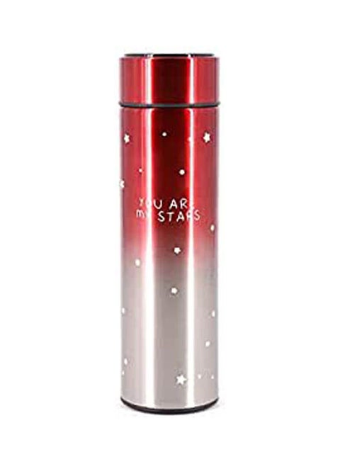 Stainless Steel Thermos With Temperature Display Red 500ml