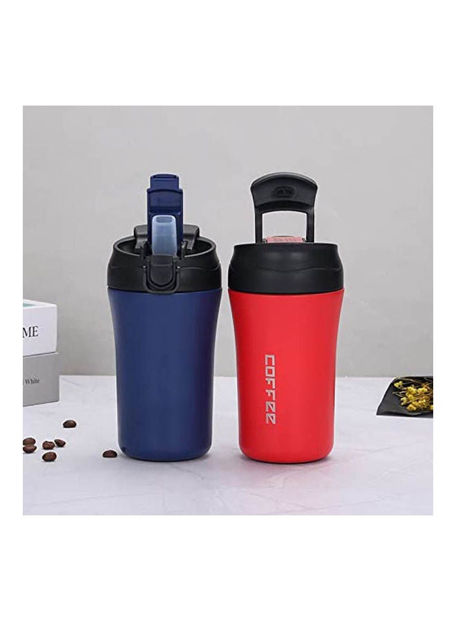 Dual Function Thermal Gift Mug With Flip Spout And Lock Lid Blue  - Image 2
