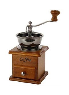 Generic Coffee Mill Grinder Coffee Maker Manual Brown-Silver  - Image 1
