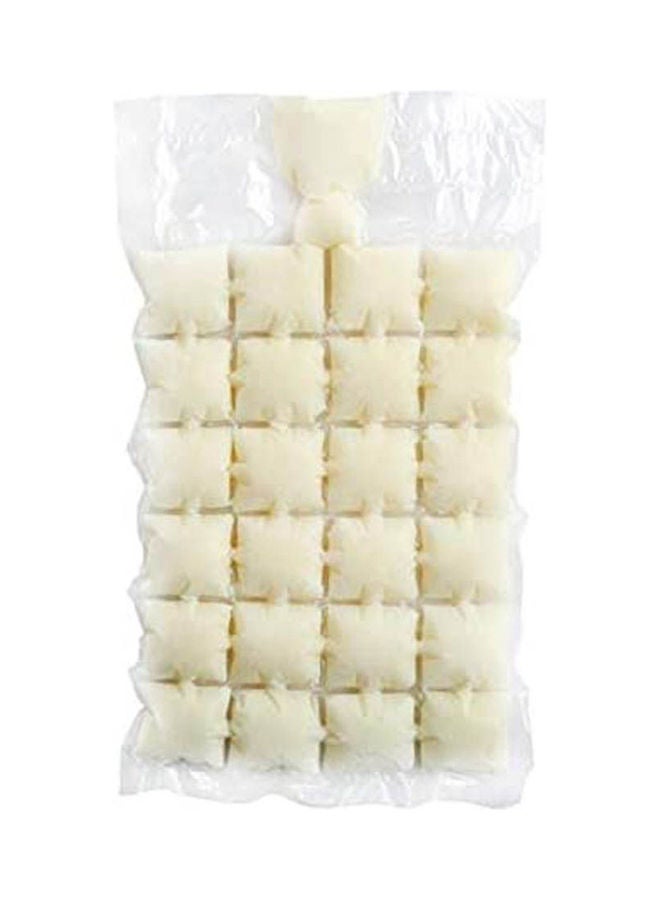 Ice Cube Bags Disposable, Ice Cube Mold Trays Self-Seal Faster Freezing Maker White