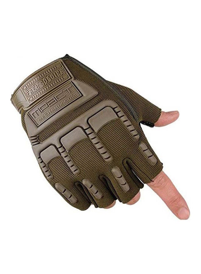 Generic Wrist Half Fingers Winter Cycling Fitness Gym Sport Gloves XL 