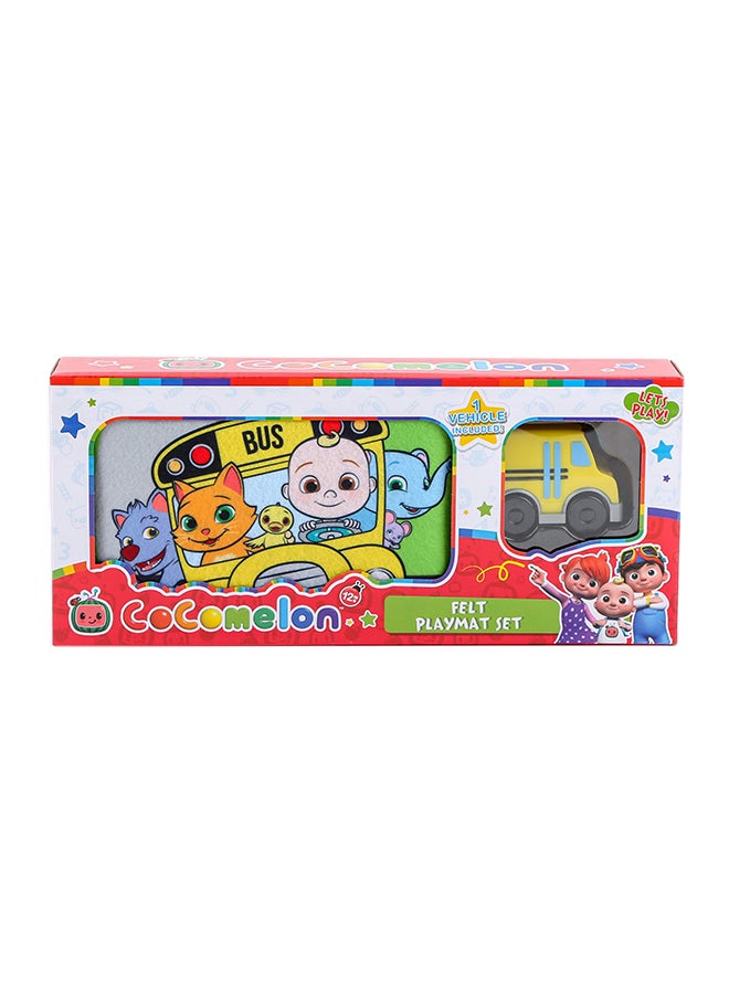 Cocomelon Felt Play Mat Set With 1 Vehicle Included  - Image 1