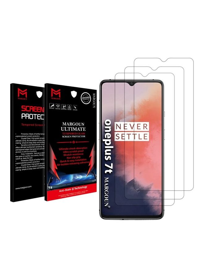 MARGOUN Pack Of 3 Premium Screen Protector For OnePlus 7T Clear - Image 2